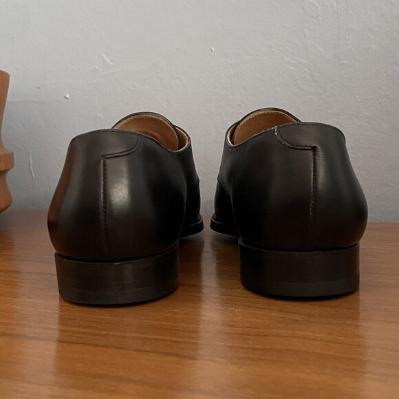 Brooks Brothers Peal Co Monk Strap Dress Shoes Black Leather Mens Size US 11.5 B - Picture 5 of 11